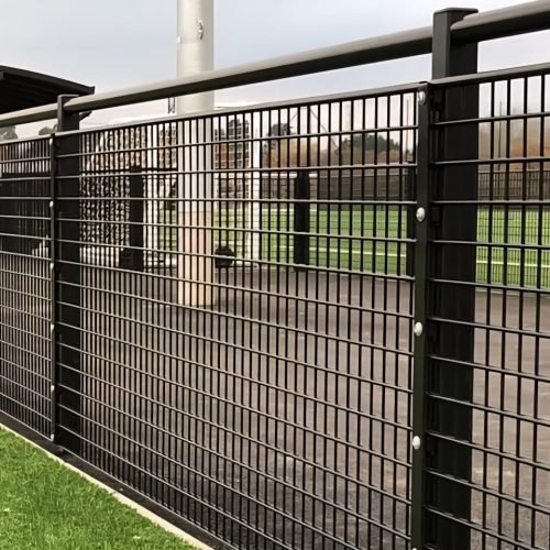 Welded Mesh Fence Installation